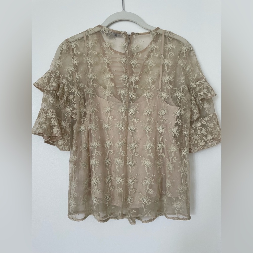 All Saints Henrietta Lace Top - Picture 4 of 7